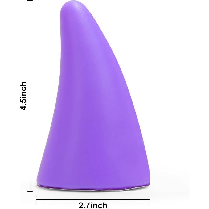 YGMONER Car 3D Devil Horns Sticker (Easy To Find Car In The Parking Lot) Halloween Car Roof Decor Elasticity Foam Bull Horns (Fashion Purple)