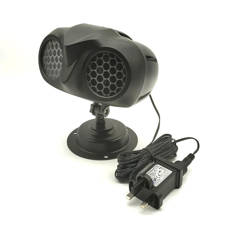 

Рождественские динамические прожекторы со снежинками на открытом воздухе, дизайн внешнего вида в форме совы, IP65 водонепроницаемый внутренний и наружный ландшафтный светильник снегопада на Рождество UK Plug-1pc чёрный