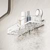 Scaffale portaoggetti per bagno, Scaffale portaoggetti da parete per bagno senza fori, Lavabo multifunzionale, Scaffale per bagno
