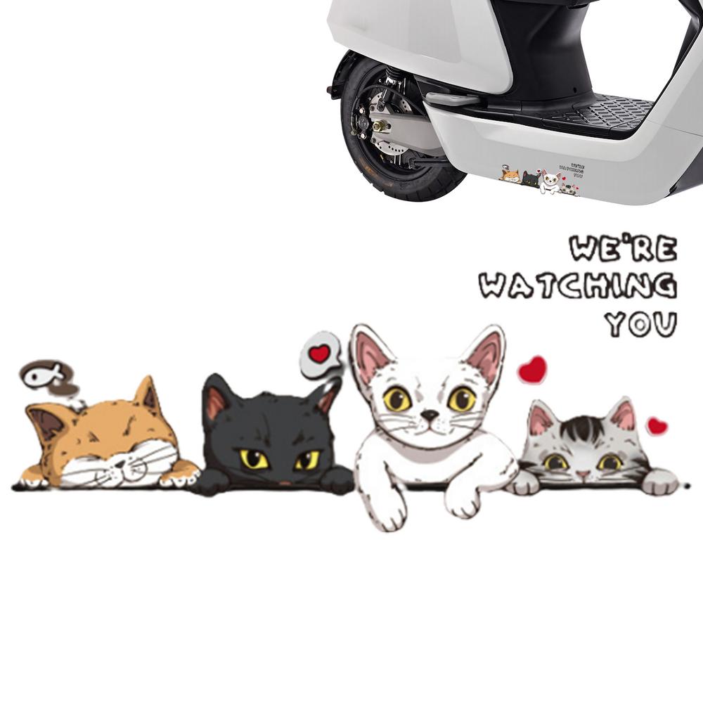 Cat Stickers For Cars Car Window Stickers Cartoon Cat Decal Car Sticker For Auto Truck Motorcycle Window Bumpers Laptops