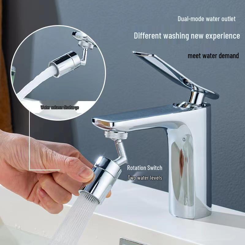 Drehbarer, druckbeaufschlagter Spritzschutz-Wasserhahnverlängerungskopf