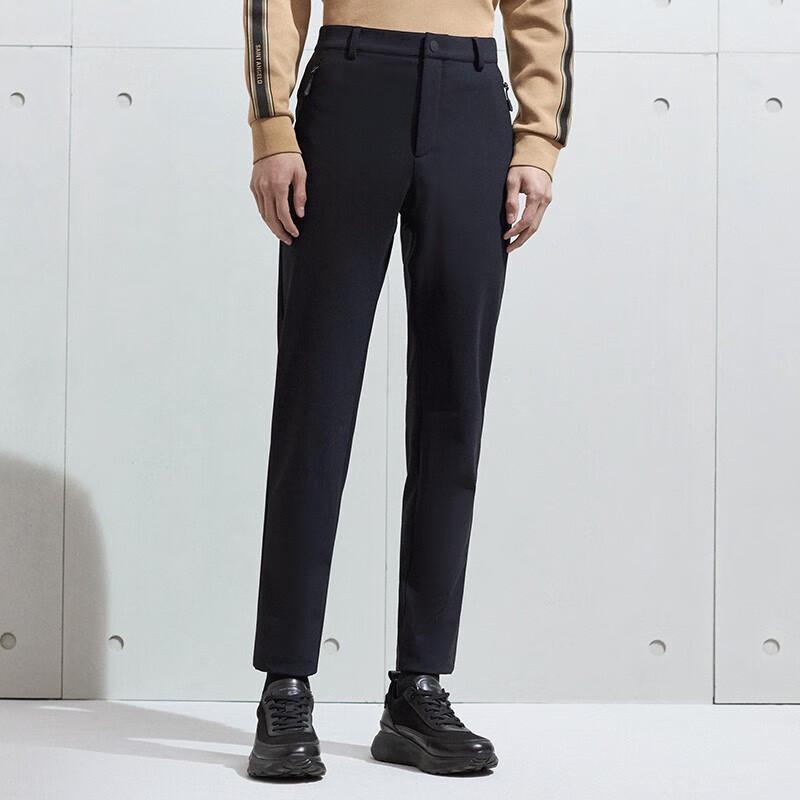 Baoxiniao Men's Solid Straight-Leg Casual Trousers