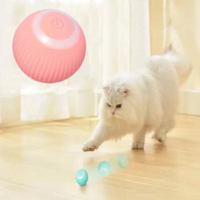 Automatic Smart Cat Toy Interactive Electric Rolling Ball for Pet Training Self-Moving Kitten Plaything for Indoor Cats