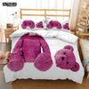 Cute Little Bear Printed Polyester Soft And Comfortable  Comforter Bedding Sets For Children  Complete Size Customizable