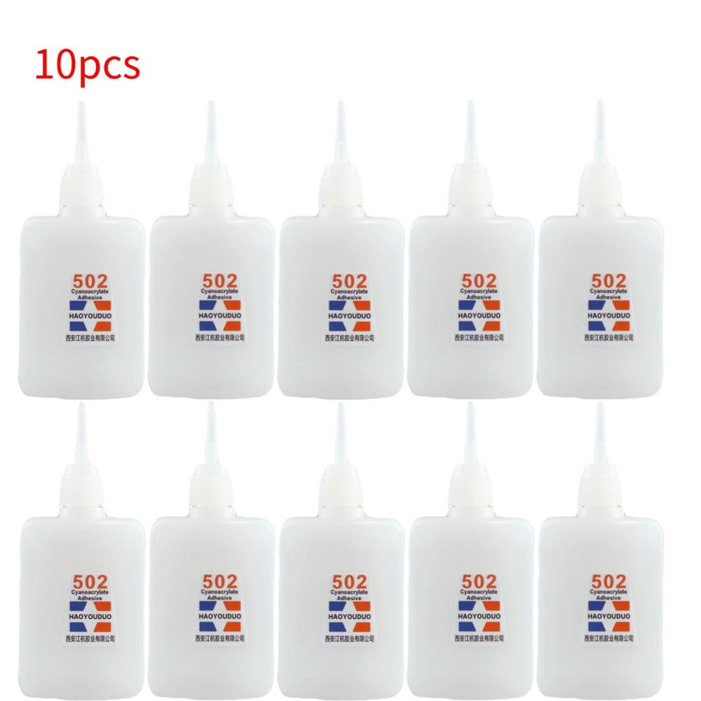 502 Quick-drying Super Glue 502 Instant Strong Adhesive Toy Crafts Shoe Rubber Paper Wood Plastic Fast Repairing Glue Universal