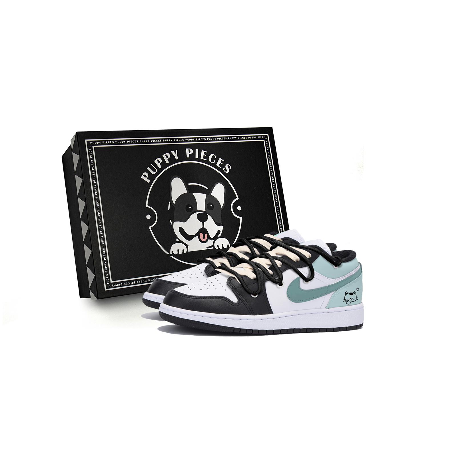 

Jordan Air Jordan 1 Vintage Basketball Shoes Men s Low Top Black Tiffany 553558-131(Team85-S-BOX-A) 44
