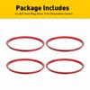 4PCS Red Interior A/C Vent Outlet Ring Trim For Toyota Tacoma 2016- US I