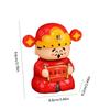Solar Powered Nodding God of Wealth Ornament New Year Car Ornaments  Car Decoration