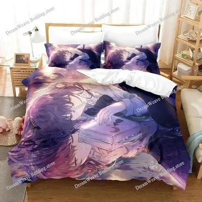 3D Anime Project SEKAI Hoshino Ichika Bedding Set Boys Girls Twin Queen Size Duvet Cover Pillowcase Bed Kids Adult Quilt Cover96
