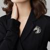 Broche Tête de Cheval en Alliage Femmes Hommes Épinglette Cheval en Métal Animal Pull Robe Costume Accessoires Vêtements Bijou Cadeau