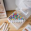 80-Color Portable Marker Pen Storage Box with Transparent Base