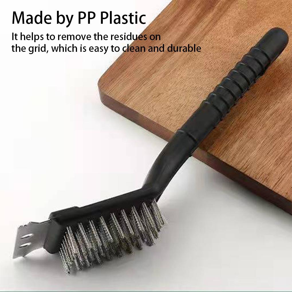 Clean Brush Barbecue Grill Accessories Multiple Tools Steel Wire Waterproof Rustproof Cleaning Brushes with Scraper