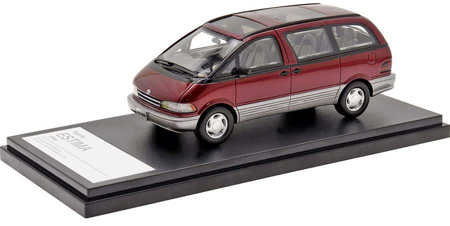 Hi Story Scale Toyota ESTIMA Garnet Red Toning G Finished Model HS374RE 1/43 (1990)