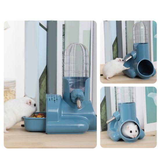 Yousheng Leak-proof Pet Feeder Stable Multifunctional Standing Type Hamster Den Drinker Cage Accessories