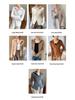 25 Premium Women's Baby Cashmere Cardigan, Double-Zipper Lapel Ribbed Sweater, Loose Wool Coat for Autumn/Winter.