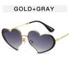 Heart Shape Y2K Sunglasses European and American Style Irregular Peach Heart Sunglasses UV400 Protection Unisex