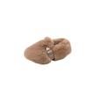 Kids Princess Shoes Soft Sole Girls Flat Shoes with Metal Decoration 2024 Winter New Fashion for Children Plush Shoes Warm Trend