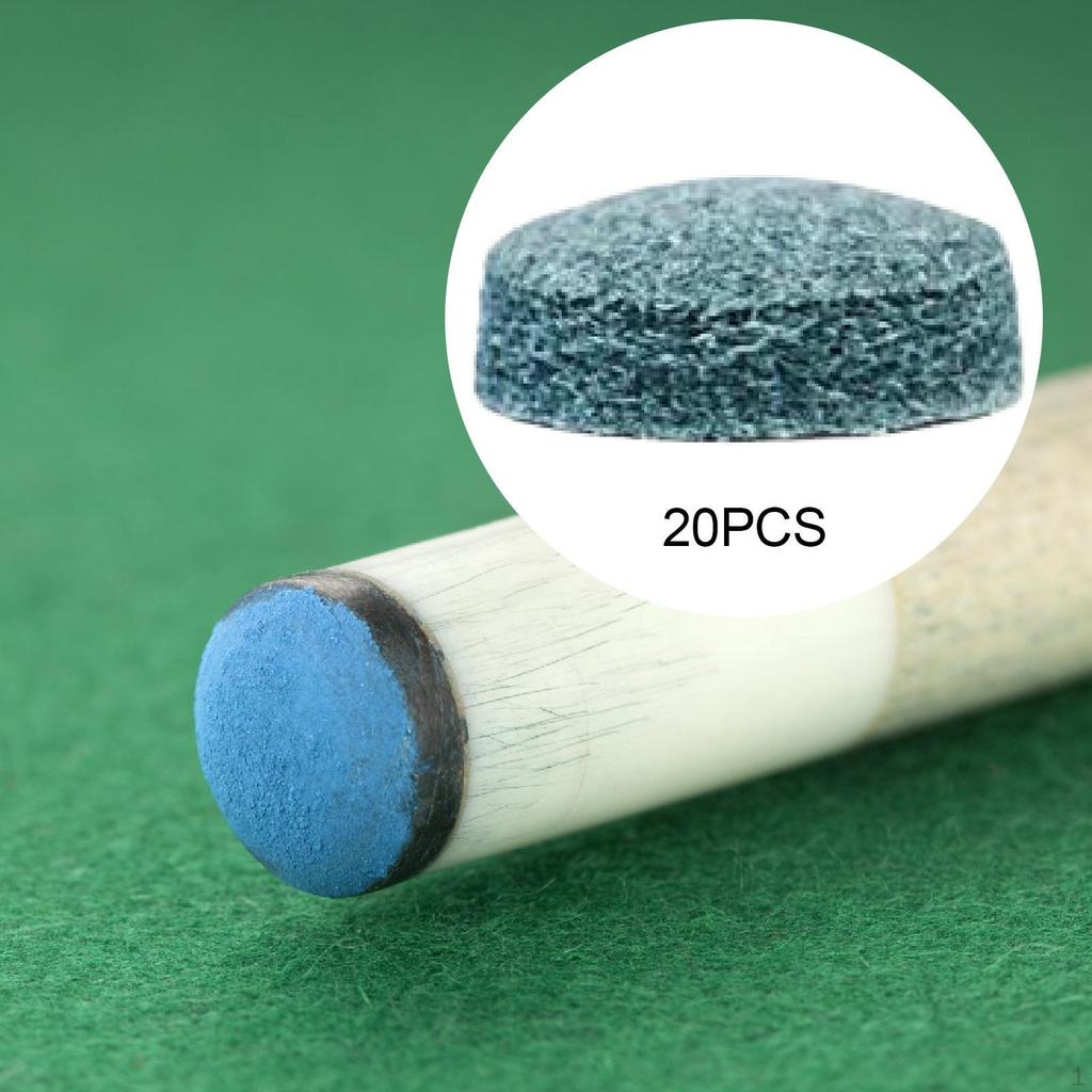 20 Pieces Billiards Cue Tips Pool Accessories Replacement Repair Tools for Repairing Outdoor