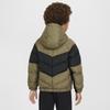 Nike Casual Comfortable Warm Hooded Down Jacket Kids Jackets Olive-Green IB5826-222