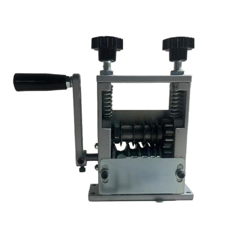 Efficient Multiple Hole Cable Stripper Featuring Hand Crank Operation and Drill Attachment for Safe Quick Wire Removal