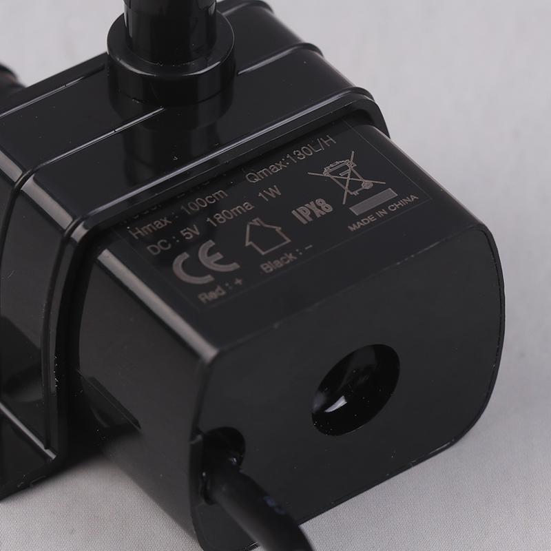 Ultra-Quiet Brushless Dc Usb Water Pump 5V 1W 130L/H Lift 100Cm Submersible Fountain Aquarium Circulating Micro Water Pump