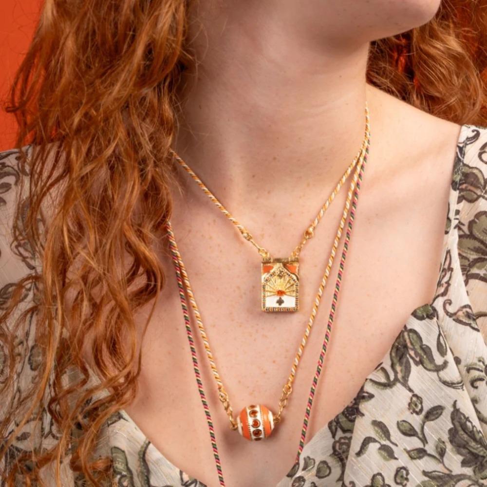 Ethnic Style Women's Collarbone Chain Neck Jewelry Bohemian Multicolor Necklace  Summer