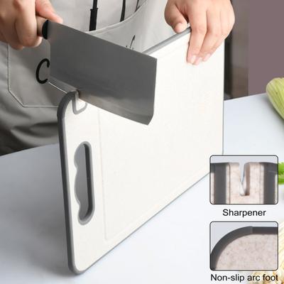 Deska do krojenia ze stali nierdzewnej, dwustronna, z rowkiem na sok, łatwa w użyciu