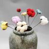 10Pcs Artificial Dried Flower Cotton Stems Floral Branch Stage Home Decoration