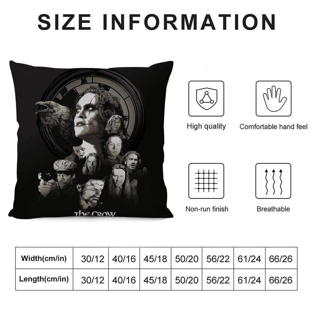 Movie The C-Crow Pillow Case 3D Print Polyester Fiber 40*40cm Home Sofa Throw Decoration Festival Gift