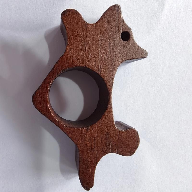Pack of 2 Creative Animal Inspired Thumb Bookmarks Made From Natural Wood Ideal For Cats And Dog Lovers Book Page Holder