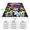 CATNAP DOGDAY Cartoon Smiling Critters Blankets Coral Fleece Plush Print Lightweight Throw Blankets for Bedding Plush Thin Quilt