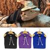 Reptile Clothes Adjustable Drawstring Pullover Pet Reptile Apparel Vest for Small Reptiles Bearded Dragons Geckos Lizards