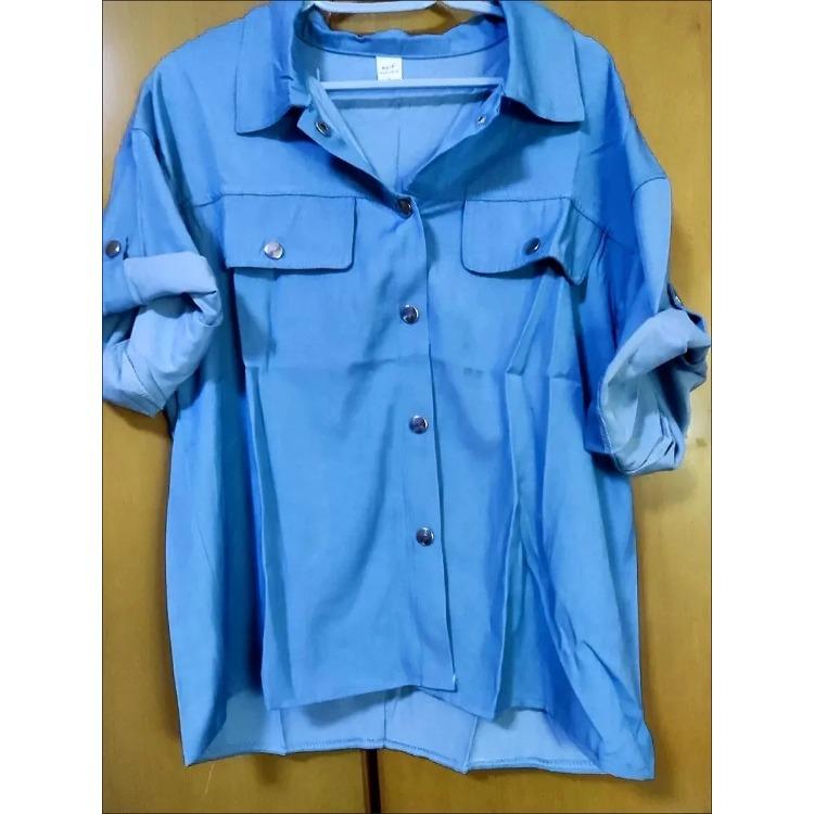 Loose-Fit Shirt with Hong Kong Style, Versatile and Comfortable, Women's Cuffed Blouse