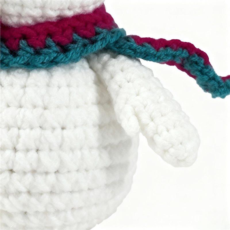 Christmas Snowman Crochet Kits For Adults Craft Supplies With Yarn Hook Easy To Use Kit Includes Video Tutorials For Women
