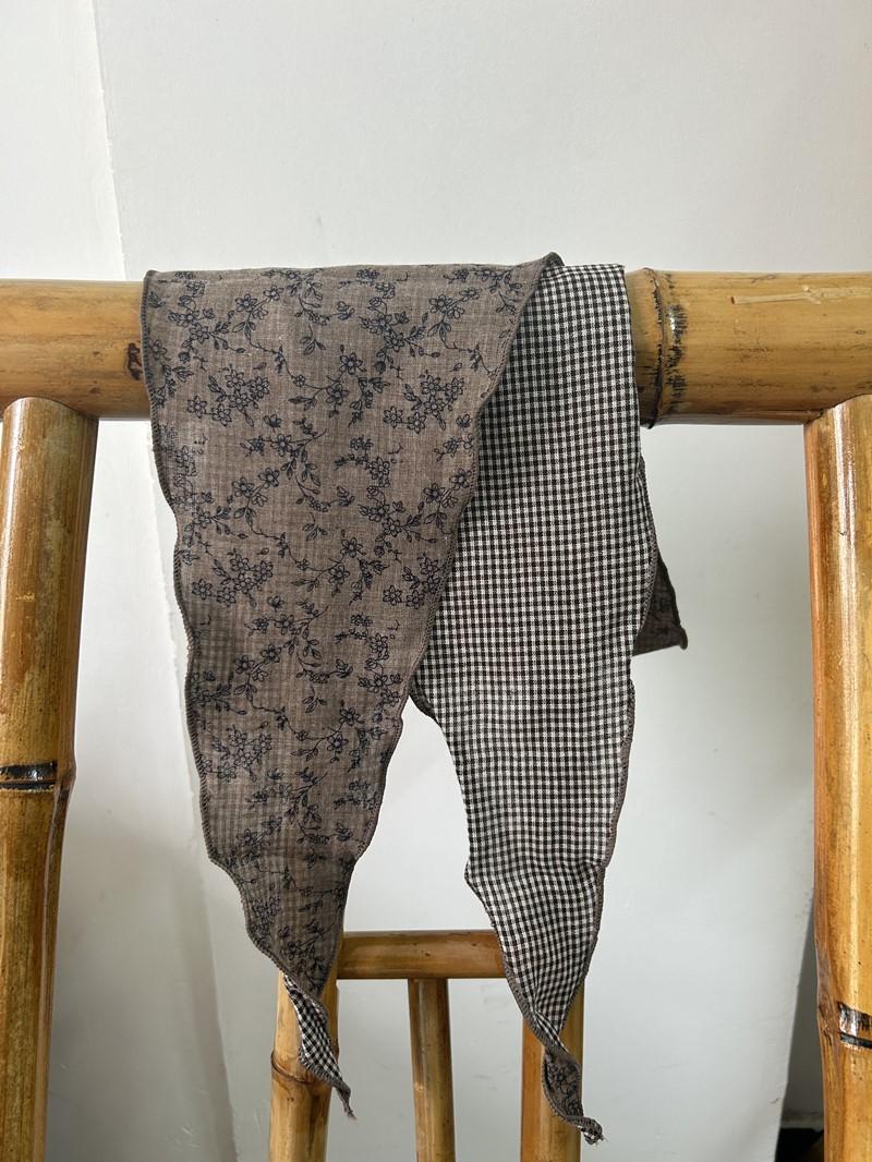 

Johnature Японские Печатные Двусторонние Треугольные Женские Тонкие Клетчатые Шарфы В Форме Ромбовидной Формы Украшения кофейный