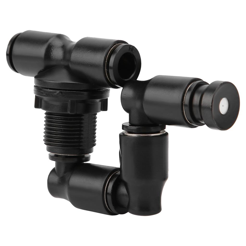 Reptiles Fogger Mist Sprinkler Adjustable for Rainforest Tank Pet Cooling System Black