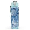 1PC Ocean Turtle Shell Watercolor Print 750ml Color Plastic Sports Water Bottle Leakproof Flip Straw Lid Suitable for Sports Office Home Use