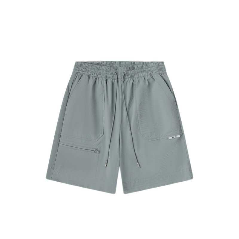 Anta Life Series Ss25 Solid Color Mid Waist Drawstring Casual Shorts Men shorts 152528526V-2 S