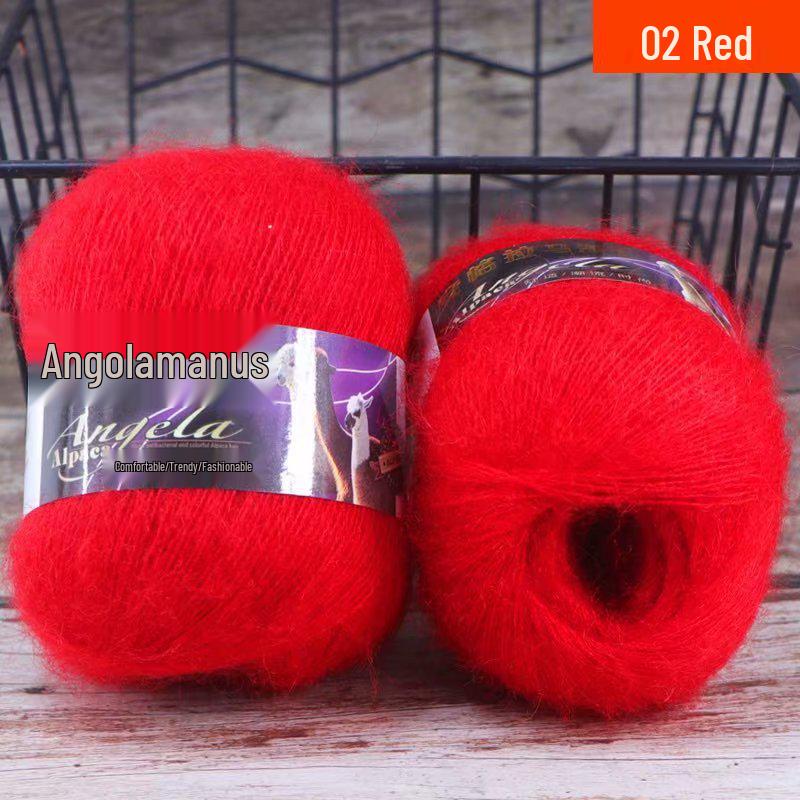 Angola Fine Mohair Yarn for Hand Knitting - Medium Fine Wool Yarn