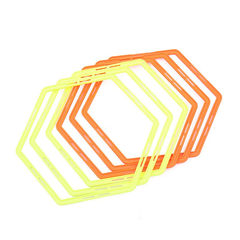 Football Training Hexagonal Agility Ring Set