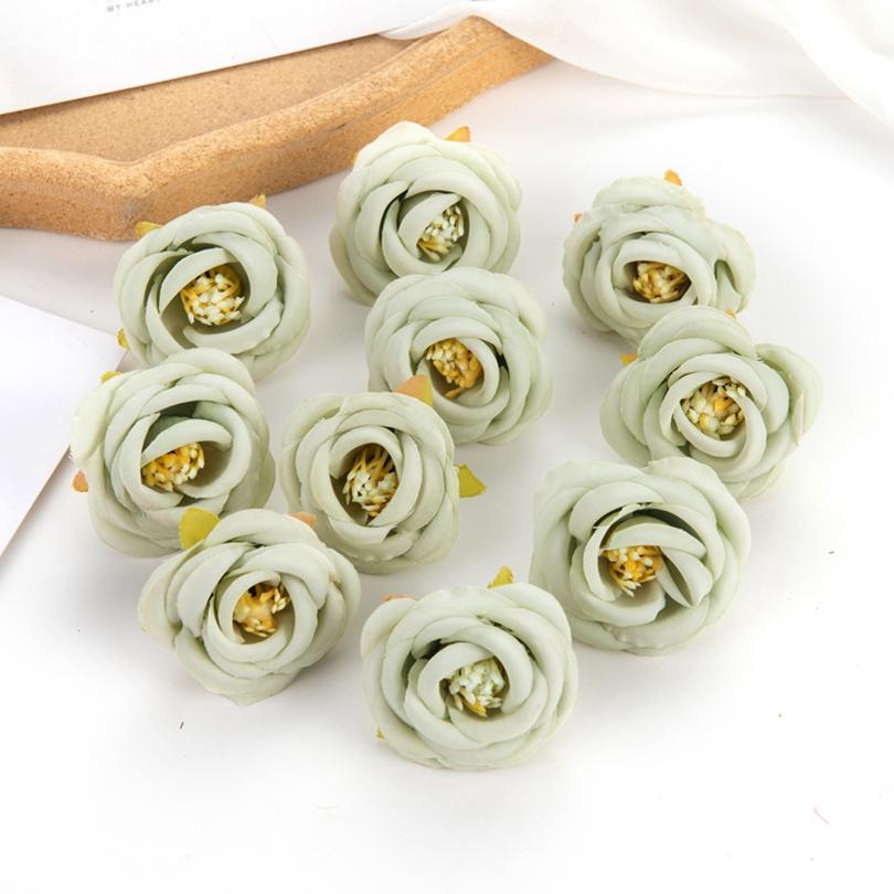 

30/100 шт. Искусственные цветы Шелковый бутон камелии Сделай сам Скрапбукинг Рождество Украшение для дома Свадебная вечеринка Садовая арка Аксессуары 30 pieces