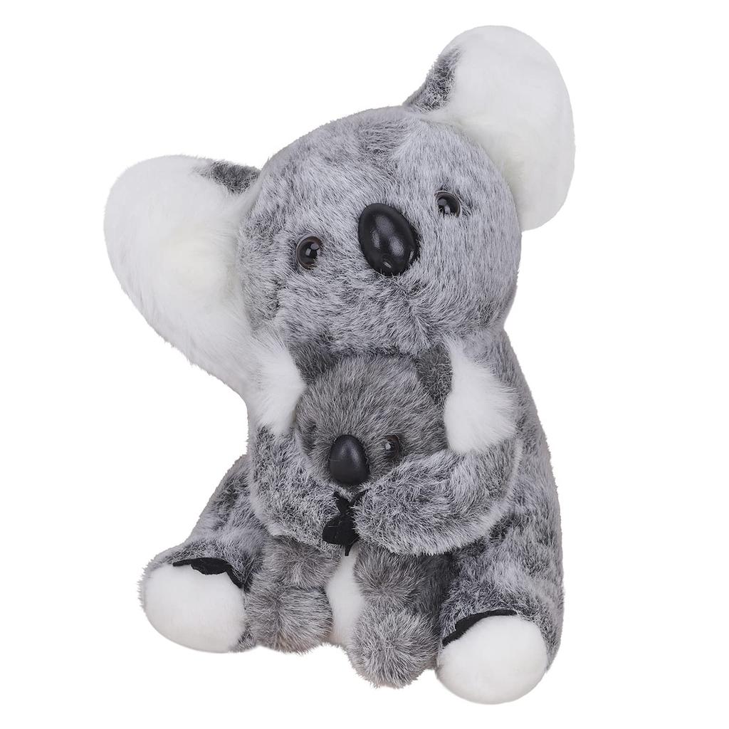 Gray Koala Plush Parent and Child Koala Super Adorable Soothing Fluffy Marshmallow New Birthday Gift for Interior Sitting Approximately Ages 6 and Up