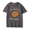Cute Potato Graphic "No Thoughts Only Potato" Print T Shirt men women Oversized 100%  top short sleeve Summer Unisex tops
