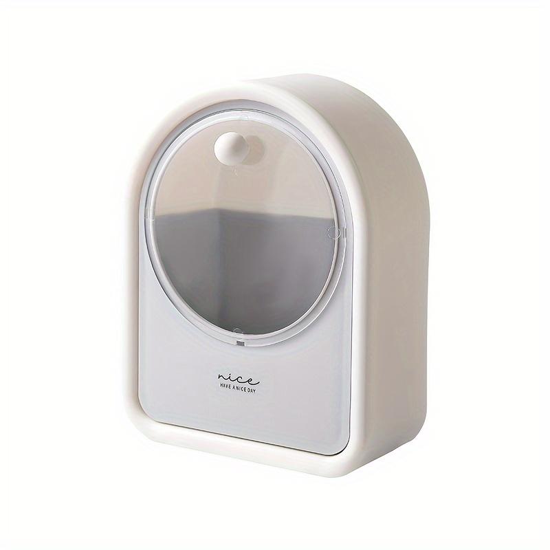 1pc Makeup Cotton Storage Box Wall Mounted Hanging Wall Flap Put Makeup Cotton Remover Box Cotton Sheet Cotton Swab Cosmetic Box