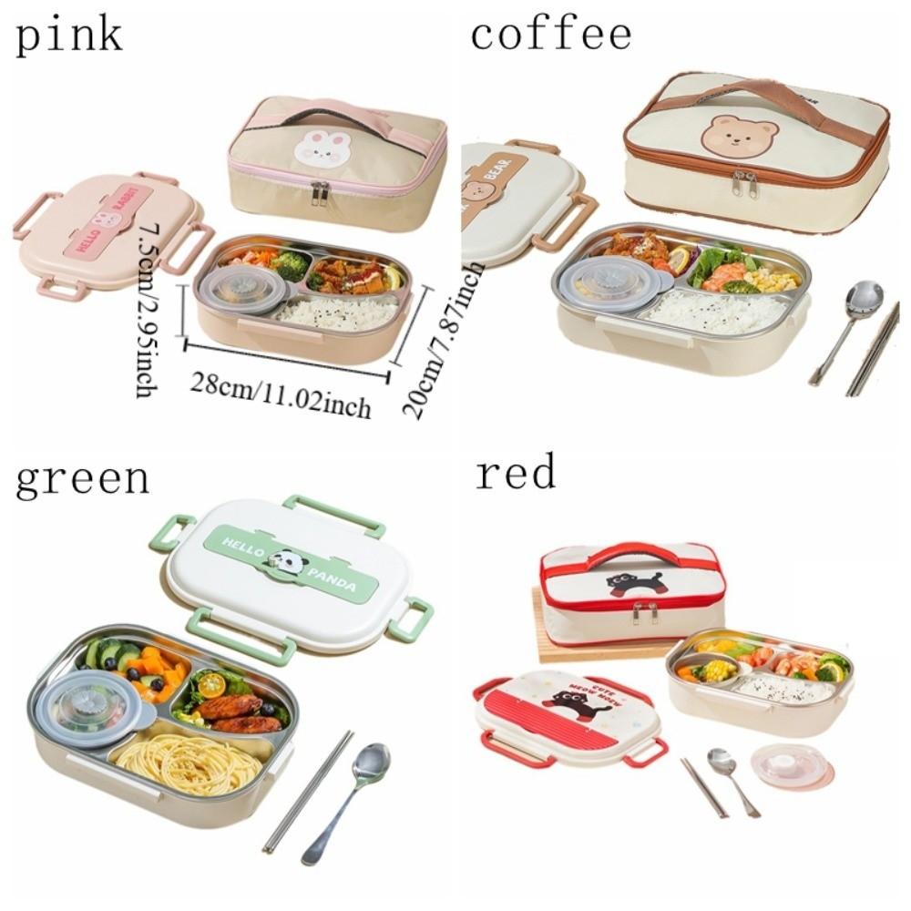 Leakproof Stainless Steel Lunch Box Cartoon Food Storage Box Sealed Food Container  Lunch Use