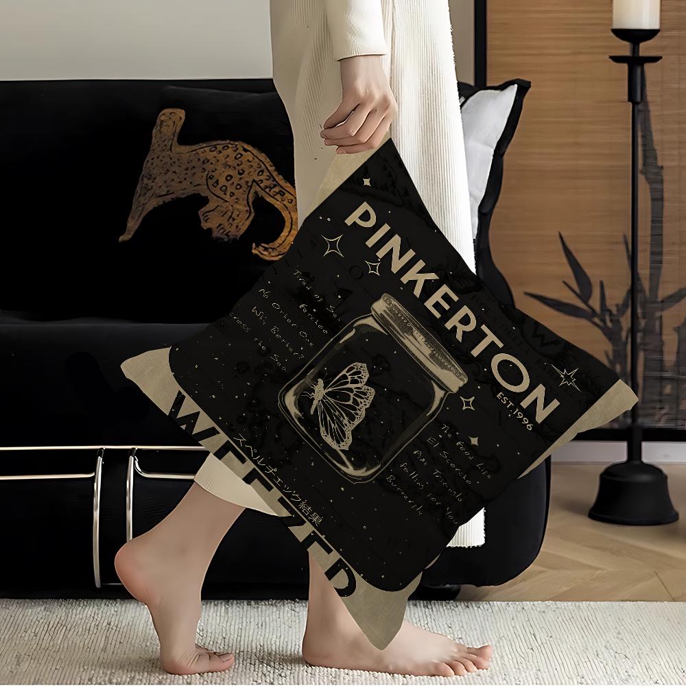 Weezer Music Band Pillow Cushion Cover Pillowcase Living Room Sofa Home Decor Customized
