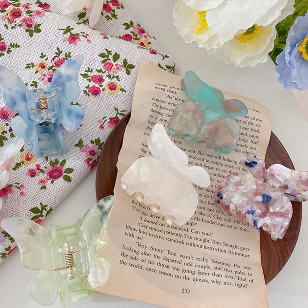 Girls Candy Colors Hair Accessories Butterfly Hair Claw Headwear Crab Clips Butterfly Hair Clips