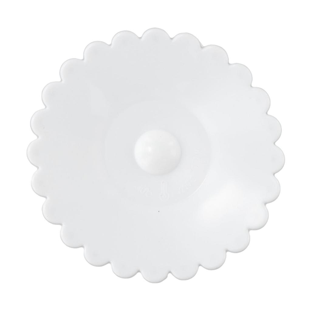 1x Glas Getränkeabdeckung Tassendeckel Staubschutz Kaffeetasse Warmhalten Silikon 11x11x2.4cm