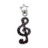 Fashionable Keyring With Music Symbol Detailing Multipurpose Functional Accessory For Keys Bags Gift For Friend