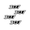 Aluminum Car Speaker q2o Badge Sticker for Peugeot 206 207 208 307 308 407 508 2008 3008 4008 5008 Emblem Accessories